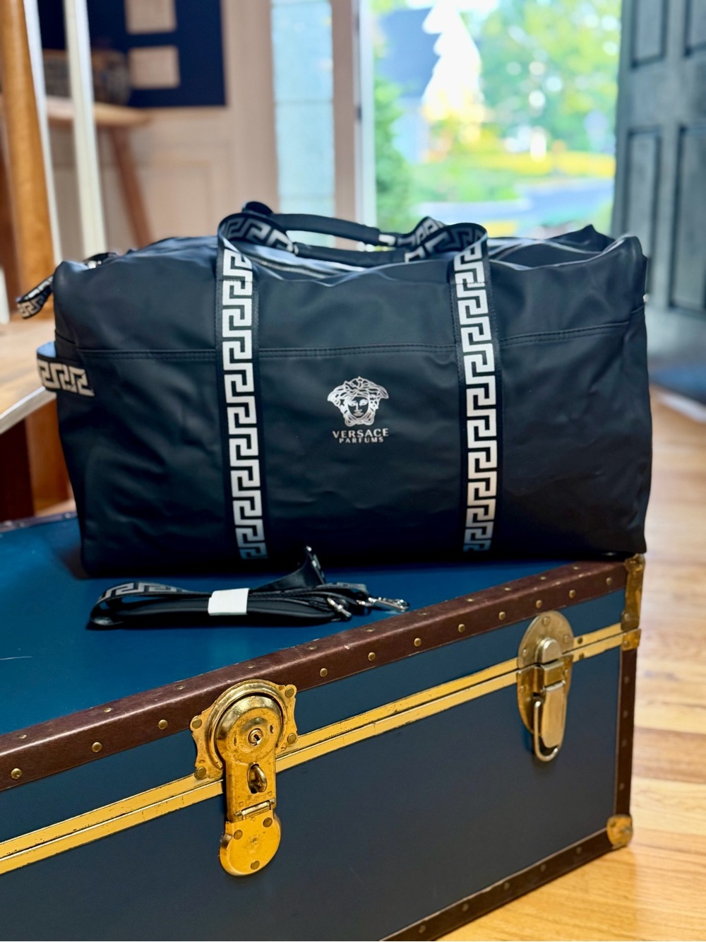 Versace Parfums Streetwear Medusa Weekender Duffle Bag